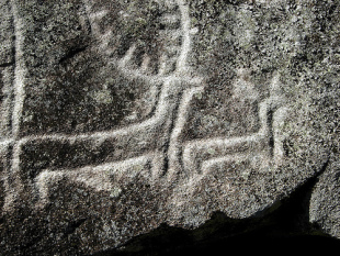 Detalle dun dos gravados de Monte de Campelos, no concello do Son / Flickr: vdbann