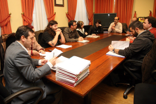 Xuntanza entre a Mesa pola Banda Deseñada e Luis Bará