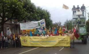 Imaxe da protesta celebrada a pasada semana en Estrasburgo / SLG