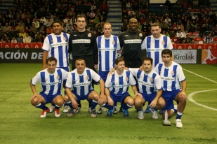 O 11 inicial do Depor de veteranos, que xogará esta sexta feira no Palacio dos Deportes de Riazor