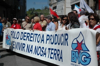 Outra das pancartas que acompañou a manifestación